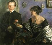 Lovis Corinth Portrait of the writer Georg Hirschfeld and his wife Ella oil on canvas